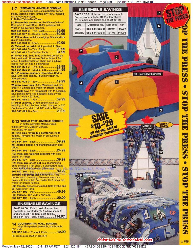 1998 Sears Christmas Book (Canada), Page 789