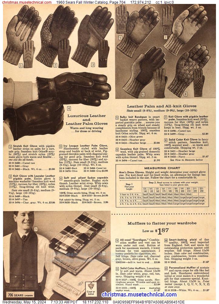 1960 Sears Fall Winter Catalog, Page 704