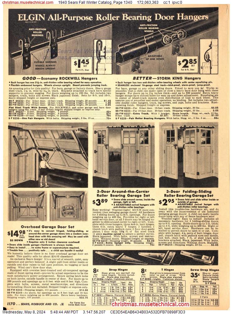 1940 Sears Fall Winter Catalog, Page 1340