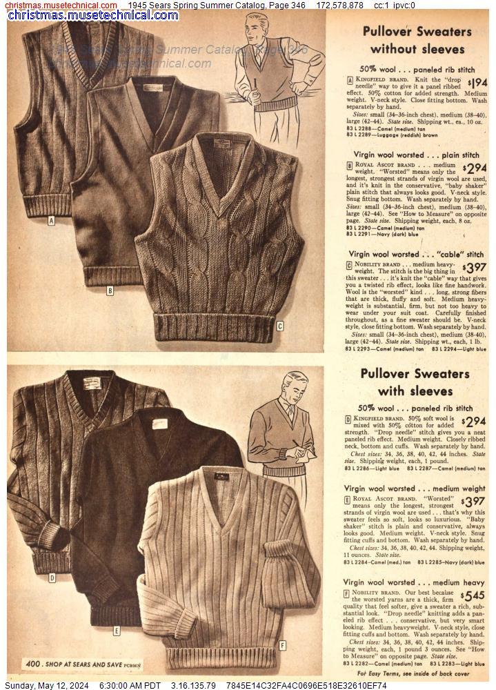 1945 Sears Spring Summer Catalog, Page 346