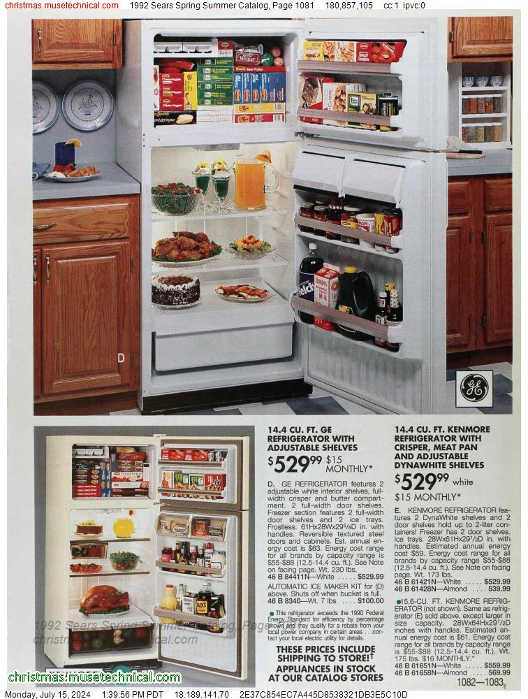 1992 Sears Spring Summer Catalog, Page 1081