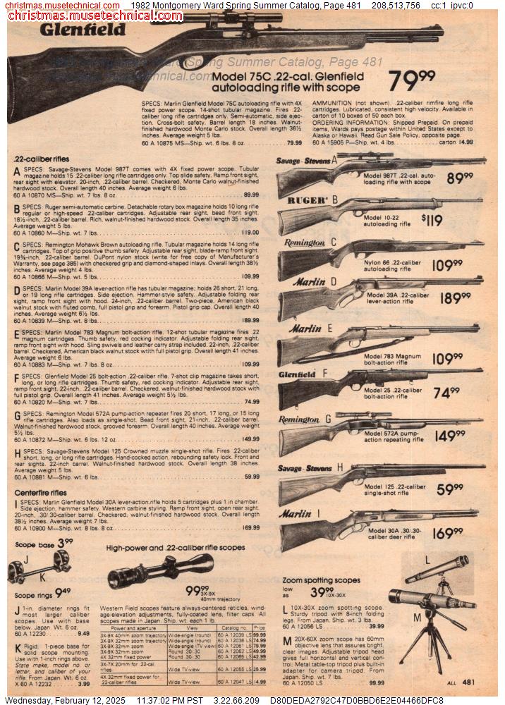 1982 Montgomery Ward Spring Summer Catalog, Page 481