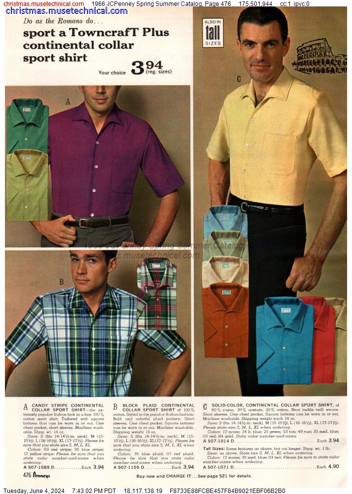 1966 JCPenney Spring Summer Catalog, Page 476