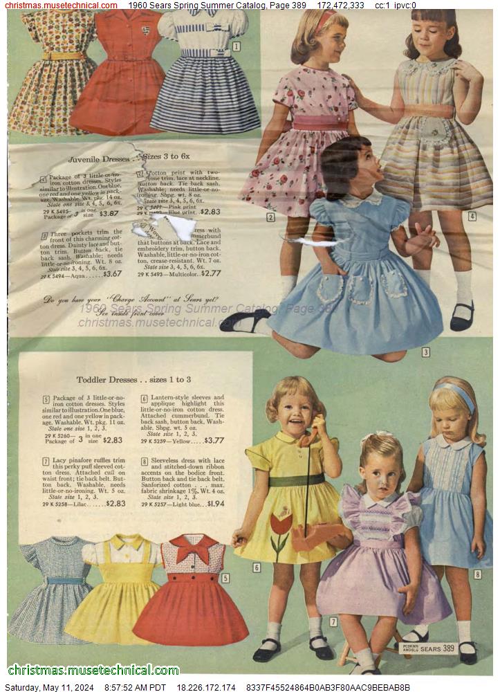 1960 Sears Spring Summer Catalog, Page 389 - Catalogs & Wishbooks
