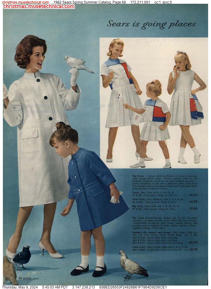 1962 Sears Spring Summer Catalog, Page 68