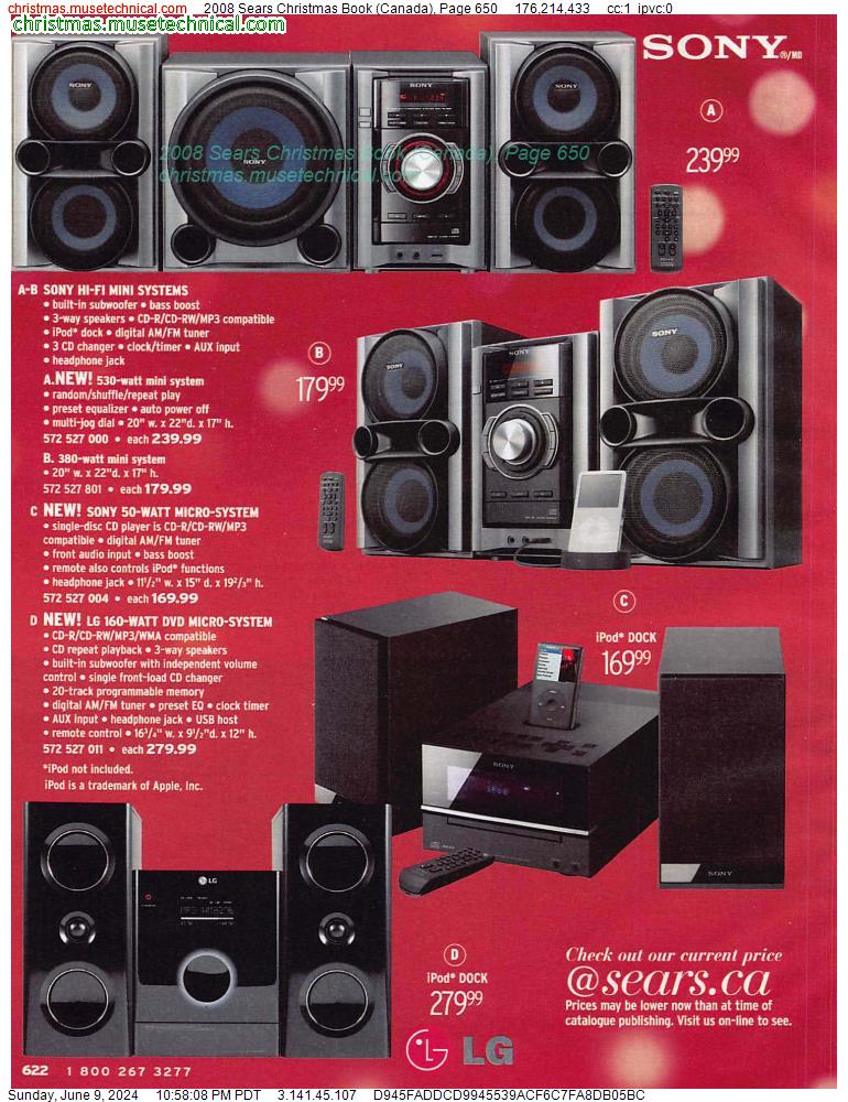 2008 Sears Christmas Book (Canada), Page 650