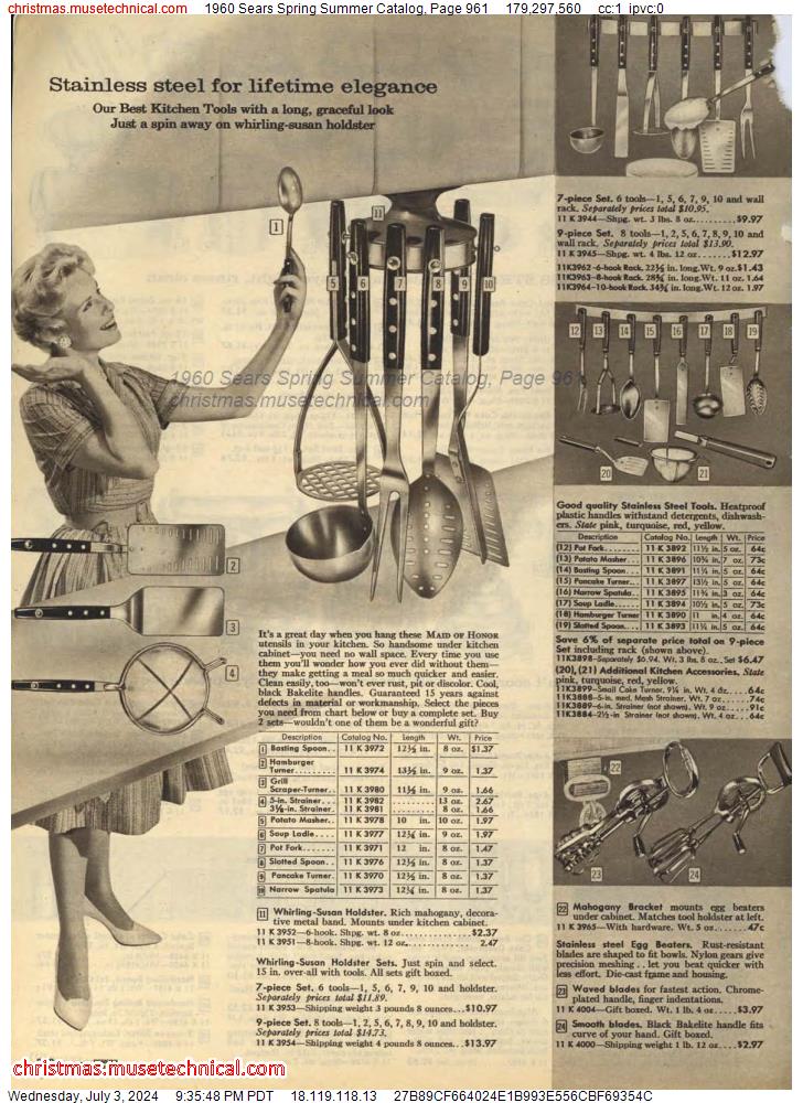 1960 Sears Spring Summer Catalog, Page 961