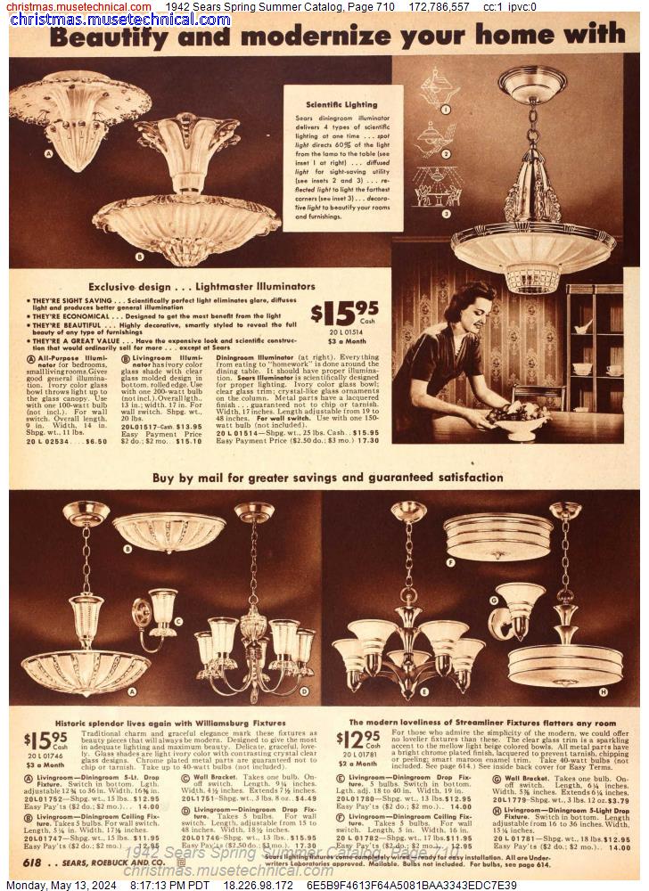 1942 Sears Spring Summer Catalog, Page 710
