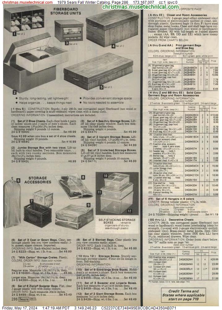 1979 Sears Fall Winter Catalog, Page 286