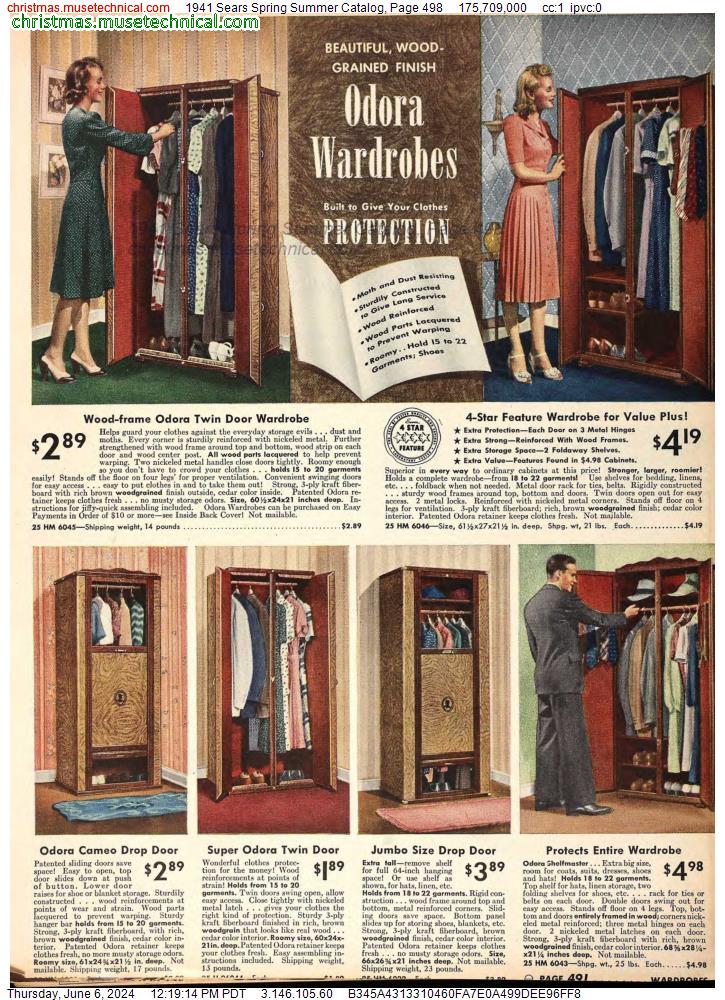1941 Sears Spring Summer Catalog, Page 498