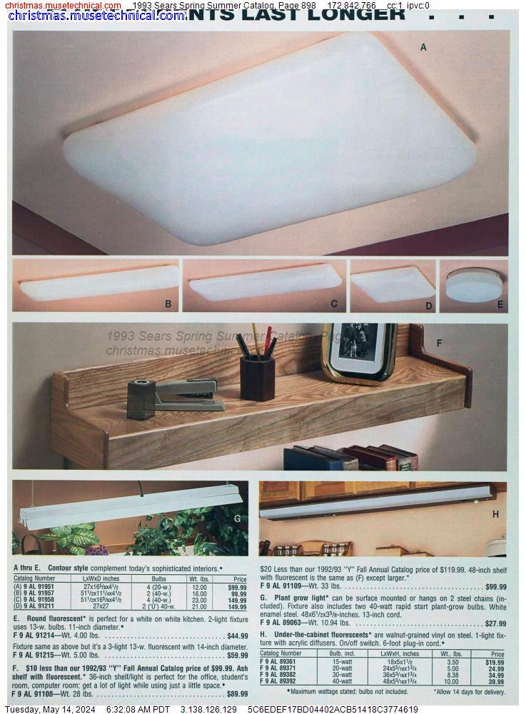 1993 Sears Spring Summer Catalog, Page 898