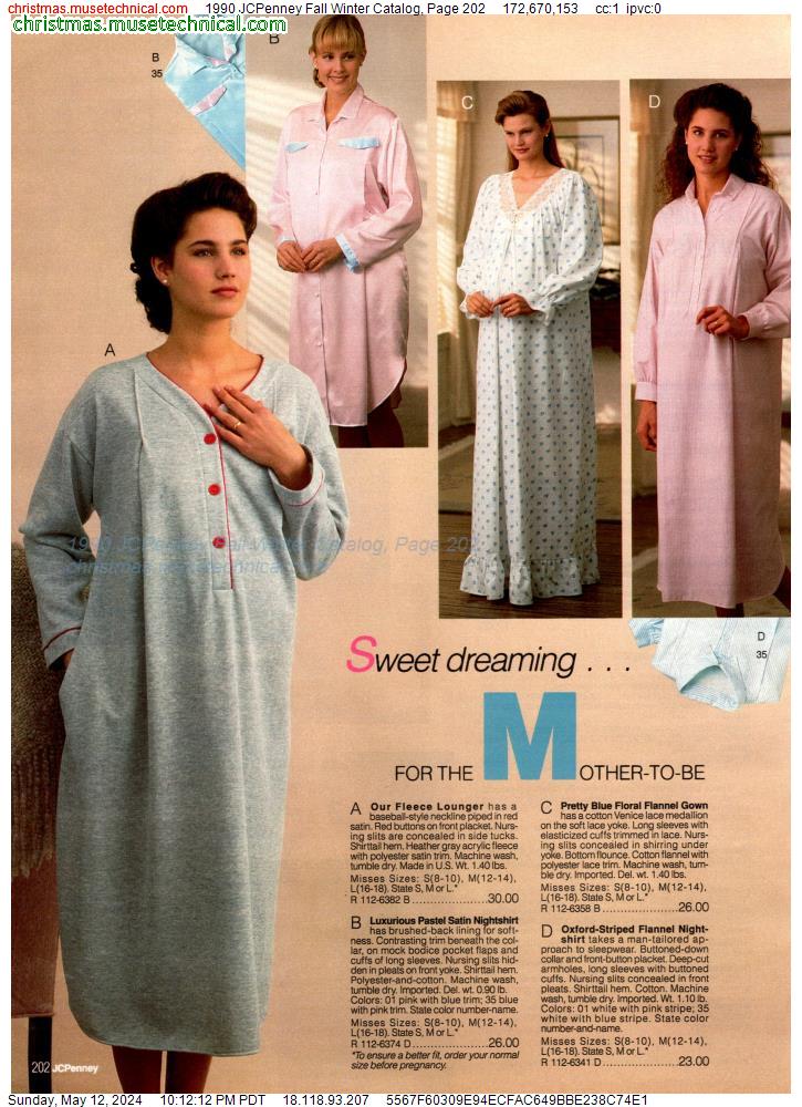 1990 JCPenney Fall Winter Catalog, Page 202