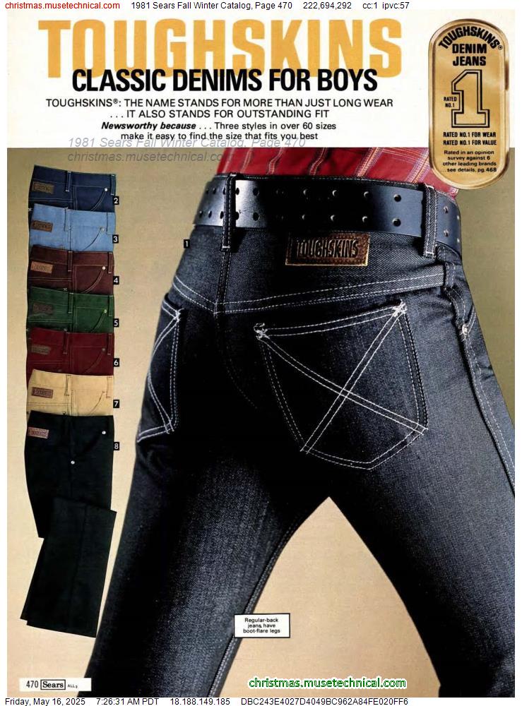 1981 Sears Fall Winter Catalog, Page 470