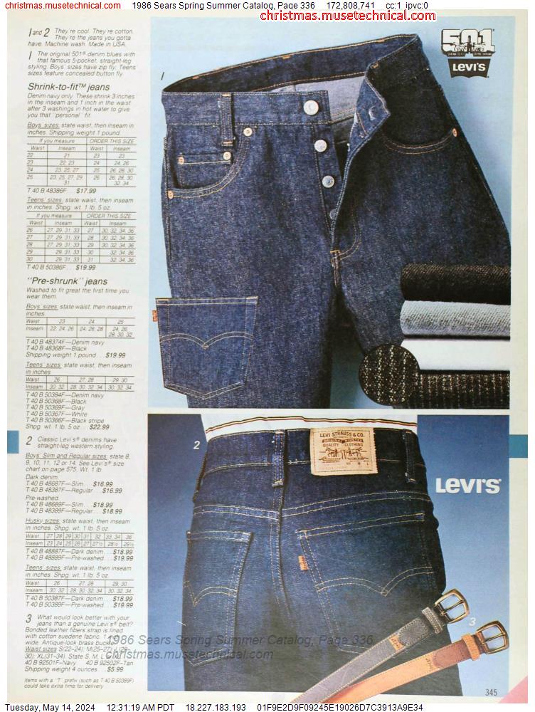 1986 Sears Spring Summer Catalog, Page 336
