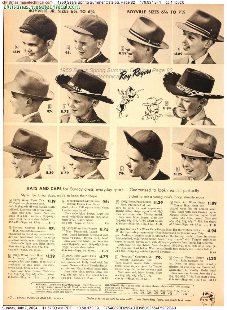 1950 Sears Spring Summer Catalog, Page 82