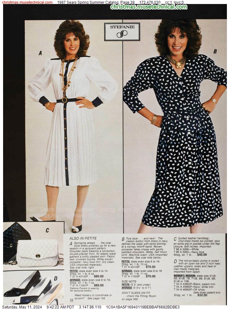 1987 Sears Spring Summer Catalog, Page 38