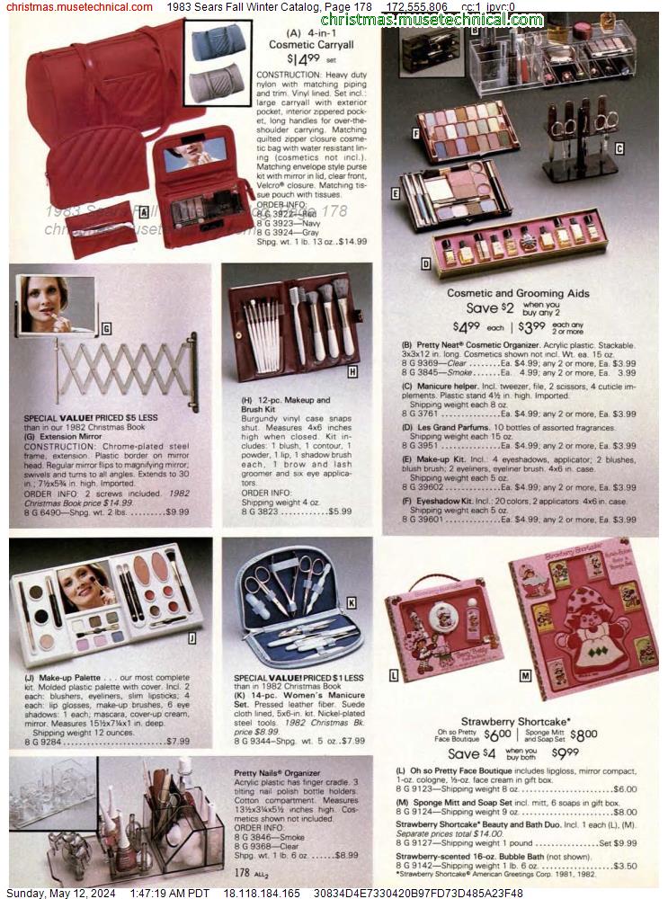 1983 Sears Fall Winter Catalog, Page 178