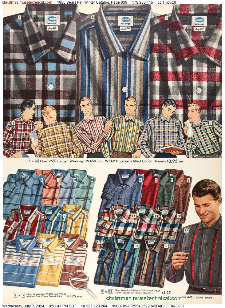 1956 Sears Fall Winter Catalog, Page 639