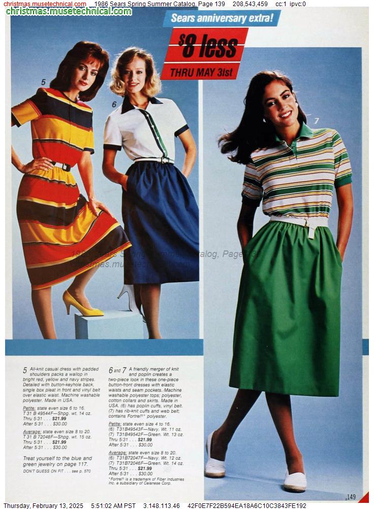 1986 Sears Spring Summer Catalog, Page 139