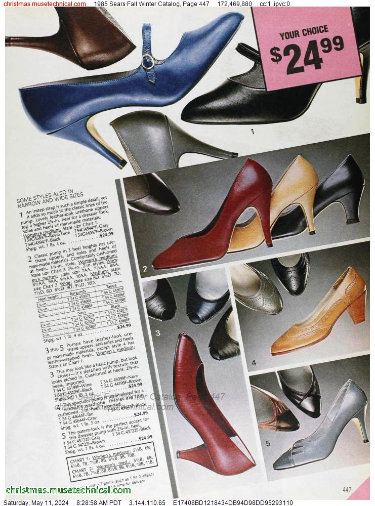1985 Sears Fall Winter Catalog, Page 447