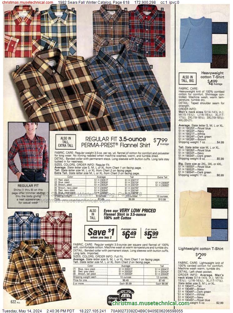 1982 Sears Fall Winter Catalog, Page 618