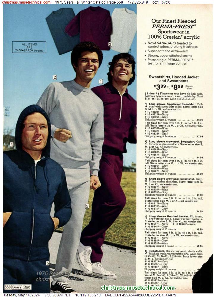 1975 Sears Fall Winter Catalog, Page 558