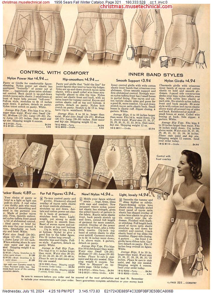 1956 Sears Fall Winter Catalog, Page 321