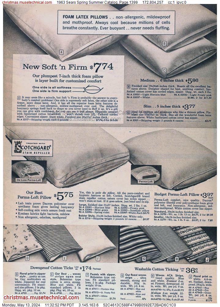 1963 Sears Spring Summer Catalog, Page 1399