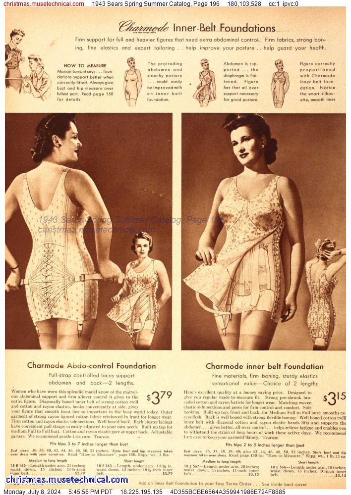 1943 Sears Spring Summer Catalog, Page 196