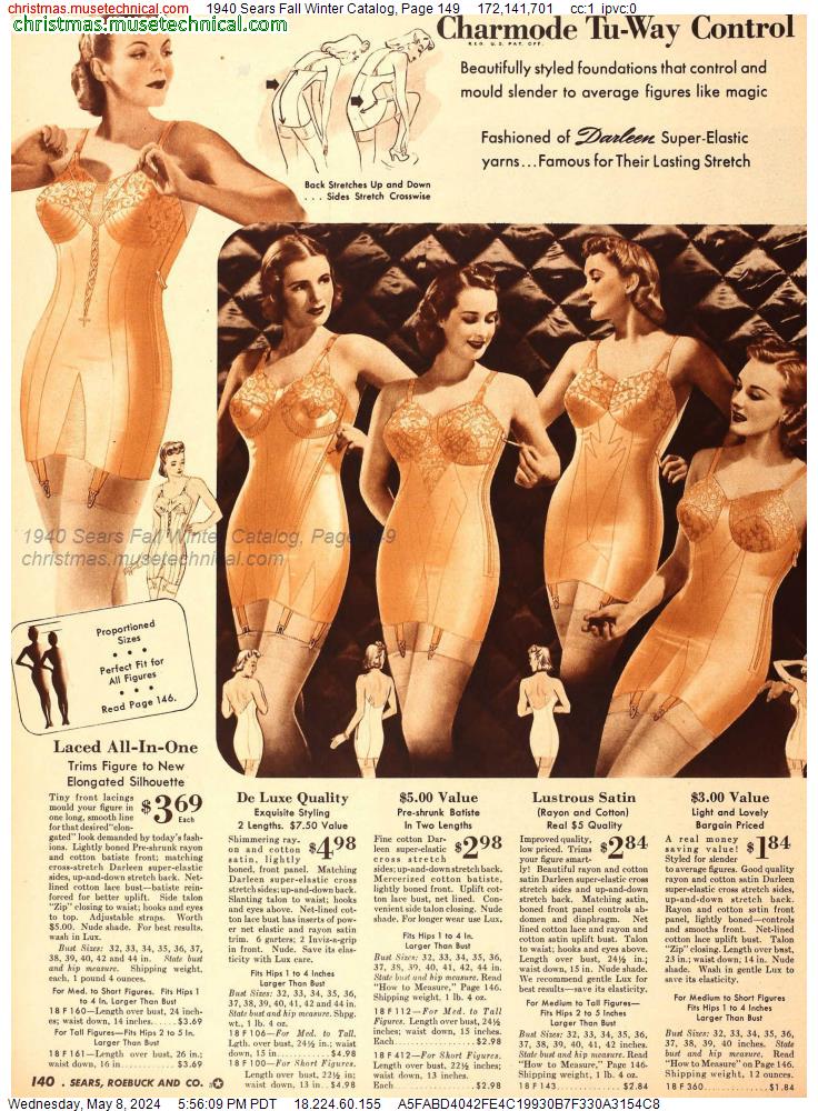 1940 Sears Fall Winter Catalog, Page 149