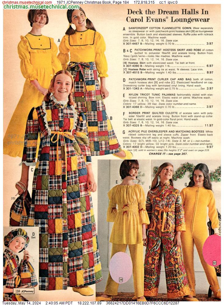 1971 JCPenney Christmas Book, Page 184