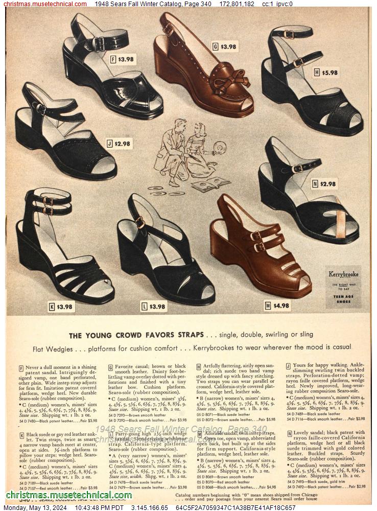 1948 Sears Fall Winter Catalog, Page 340
