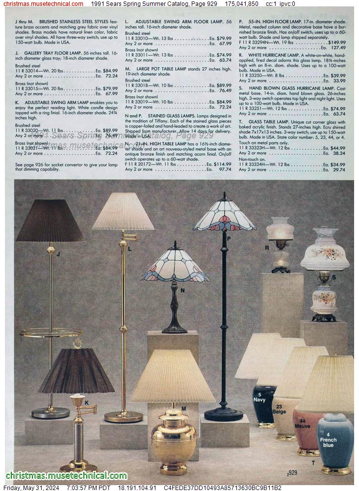 1991 Sears Spring Summer Catalog, Page 929