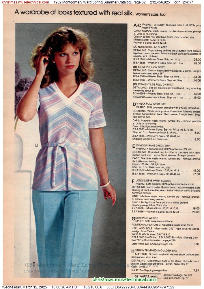 1982 Montgomery Ward Spring Summer Catalog, Page 62