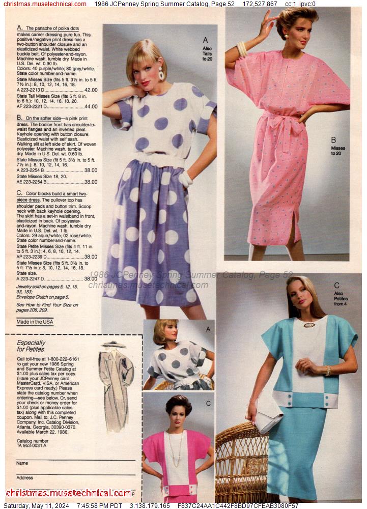 1986 JCPenney Spring Summer Catalog, Page 52