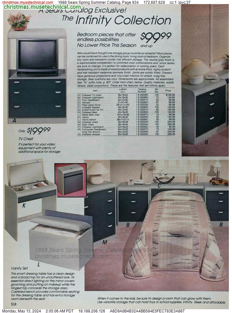 1988 Sears Spring Summer Catalog, Page 934