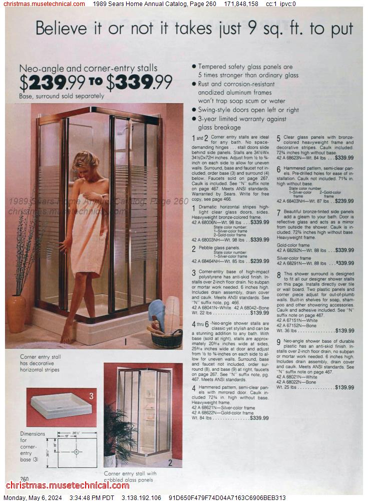 1989 Sears Home Annual Catalog, Page 260