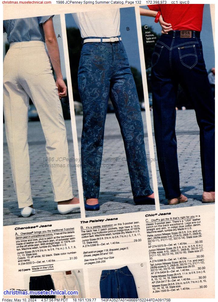 1986 JCPenney Spring Summer Catalog, Page 132