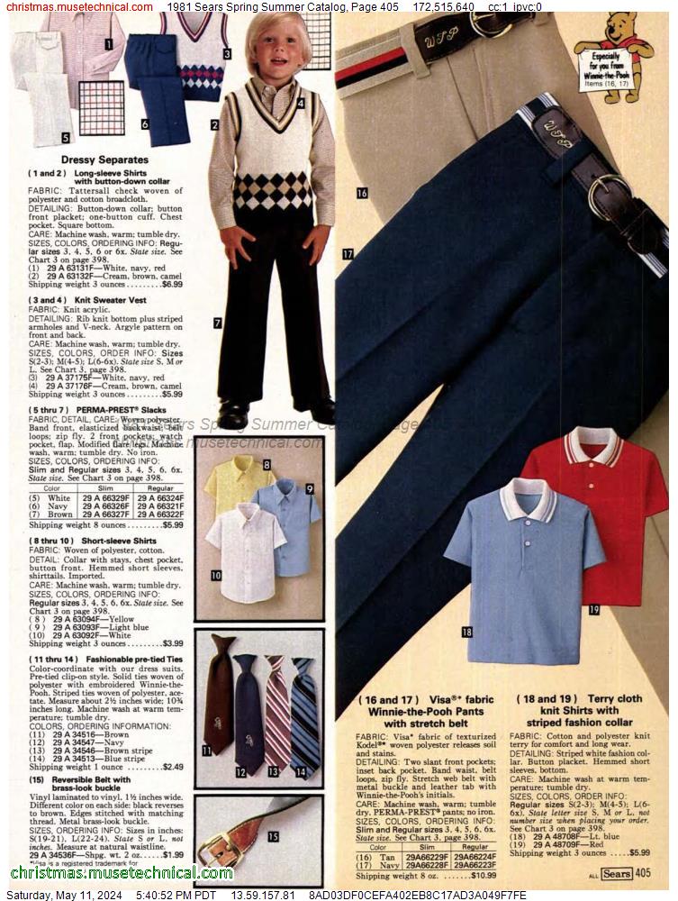 1981 Sears Spring Summer Catalog, Page 405