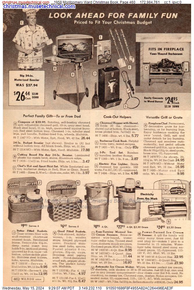 1958 Montgomery Ward Christmas Book, Page 460