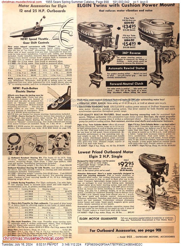 1955 Sears Spring Summer Catalog, Page 898