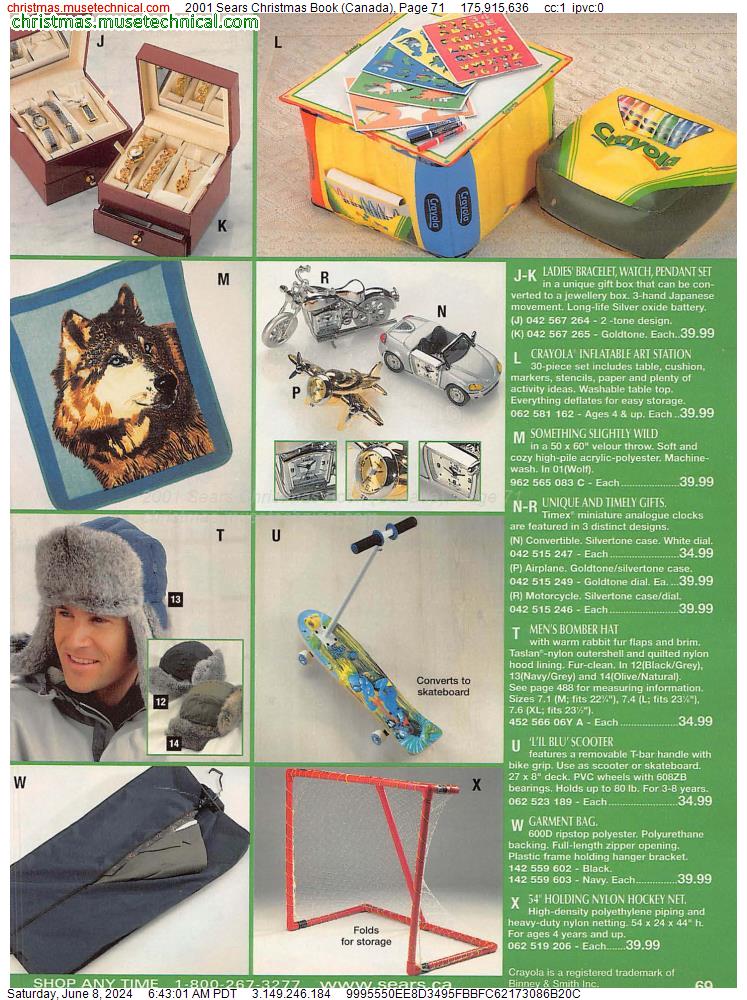 2001 Sears Christmas Book (Canada), Page 71
