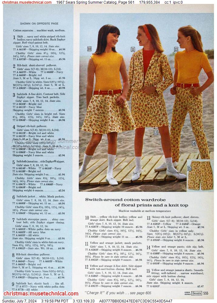 1967 Sears Spring Summer Catalog, Page 561