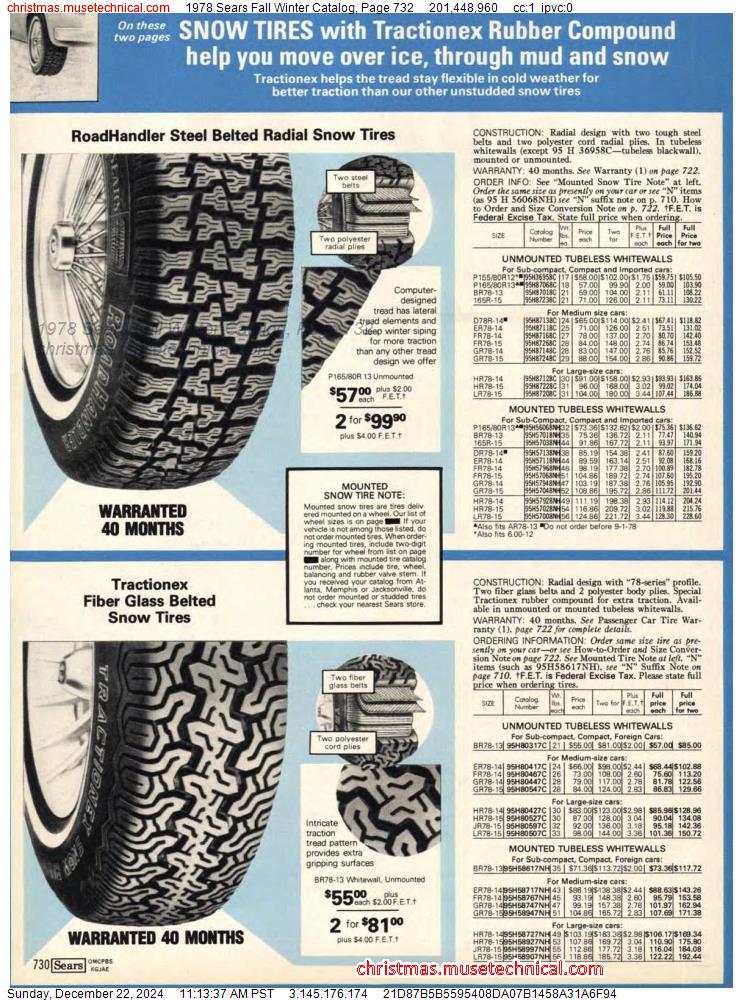 1978 Sears Fall Winter Catalog, Page 732