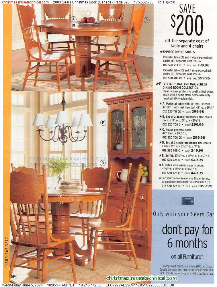 2003 Sears Christmas Book (Canada), Page 596