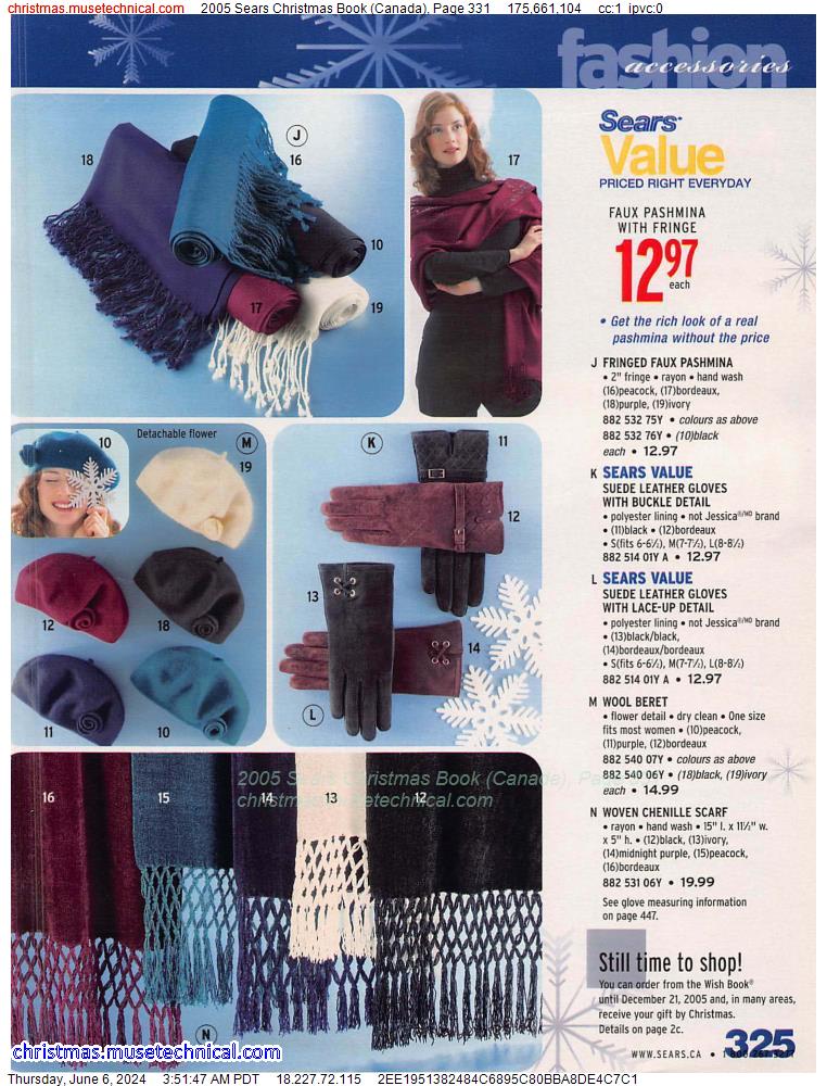 2005 Sears Christmas Book (Canada), Page 331