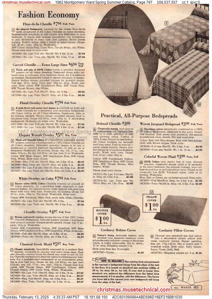 1962 Montgomery Ward Spring Summer Catalog, Page 797