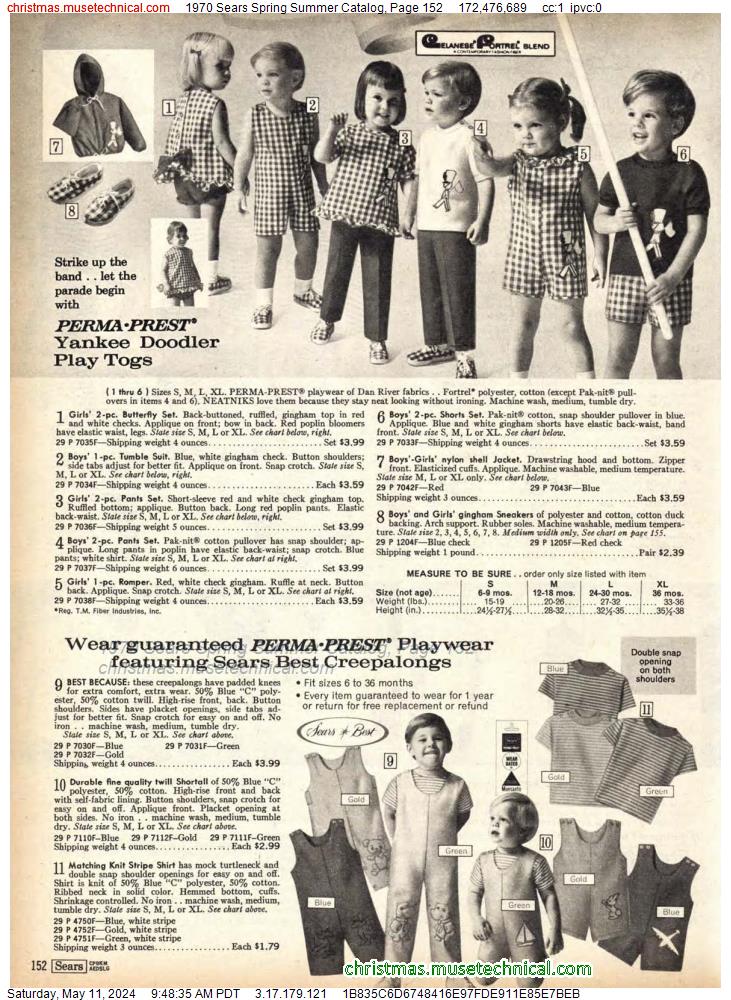 1970 Sears Spring Summer Catalog, Page 152