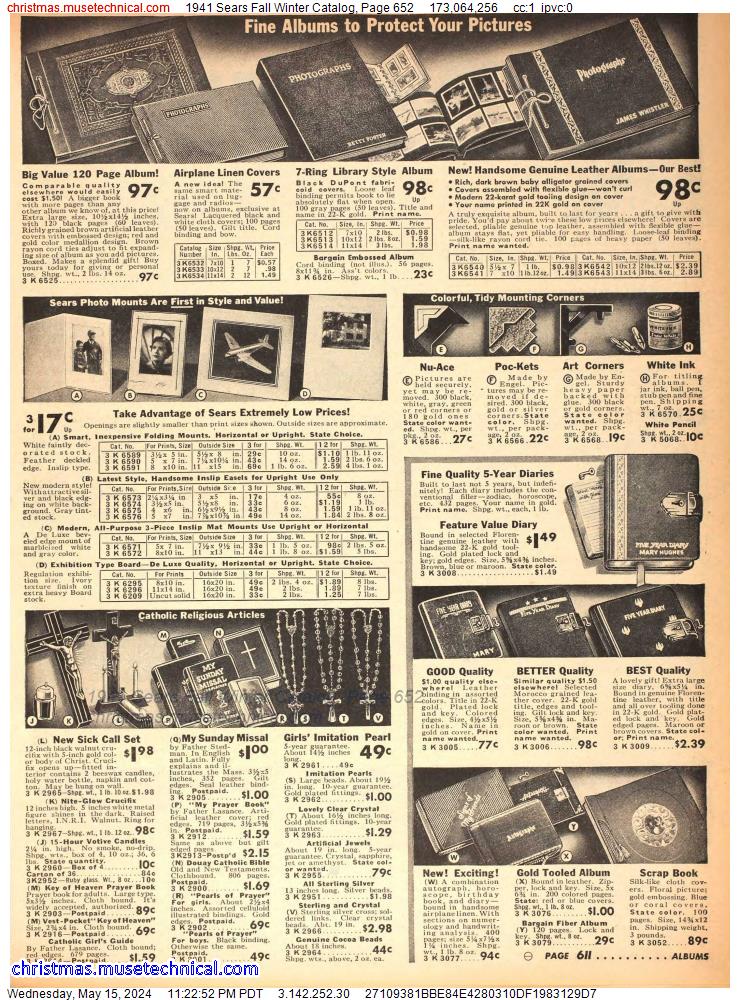 1941 Sears Fall Winter Catalog, Page 652