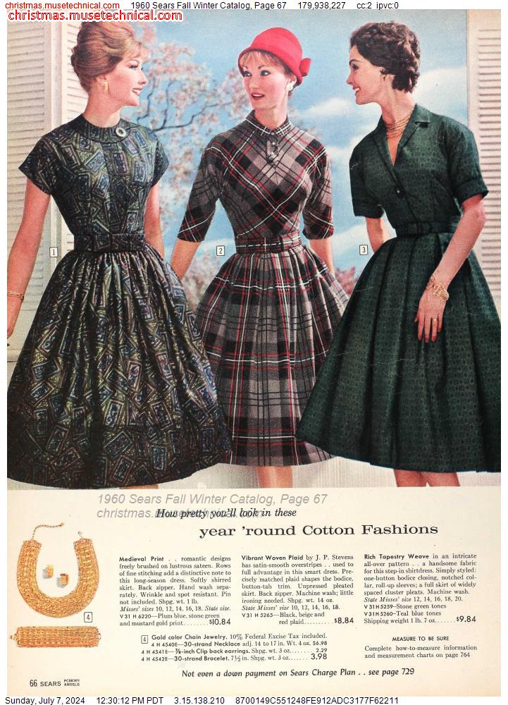 1960 Sears Fall Winter Catalog, Page 67
